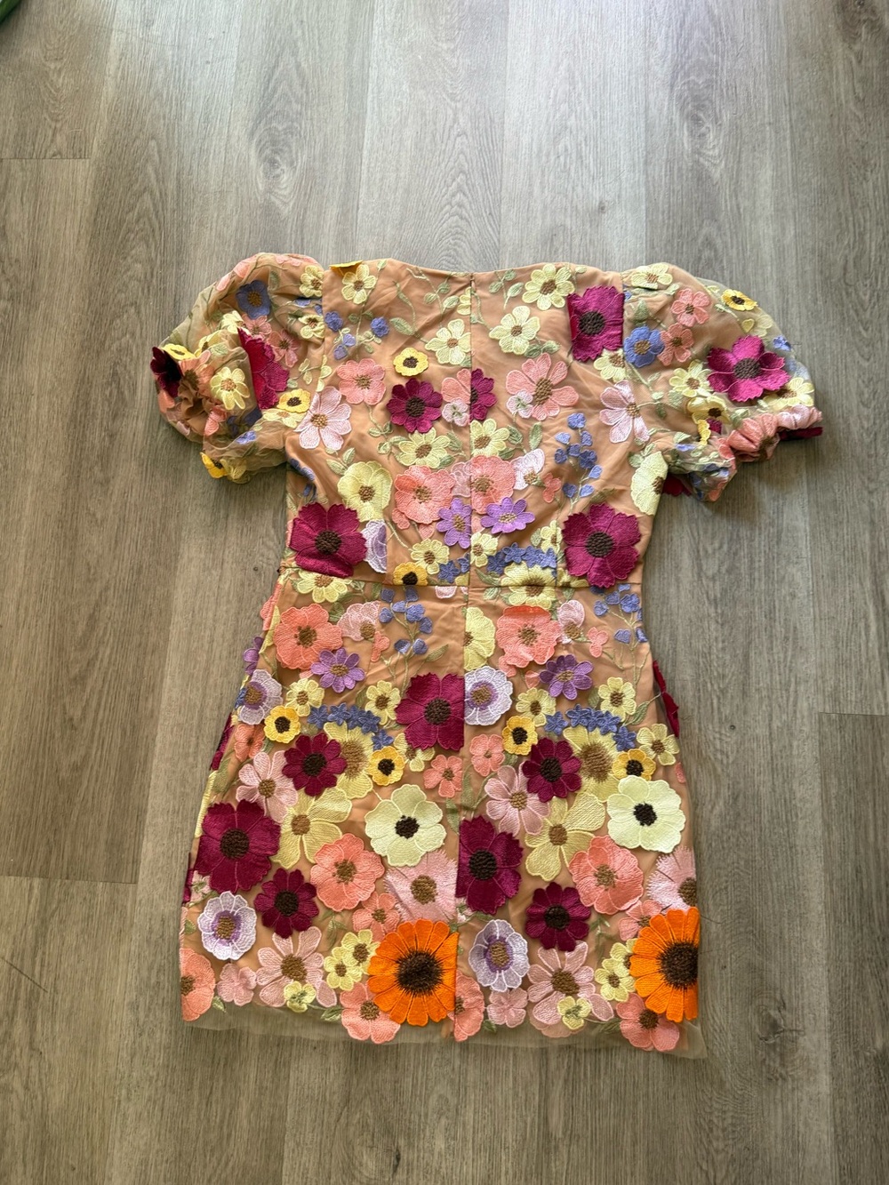 elliatt rosalind 3 floral applique embellished statement mini dress size XL NEW - Picture 3 of 15